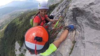 Prima arrampicata Multipitch, prima via lunga