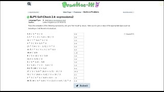 Java Practice-it | Primitive Data and Definite Loops | Self-Check 2.4: expressions2