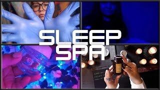 ASMR Sleep Spa | Relaxing personal attention, skincare, oil scalp massage, hair brushing, pampering