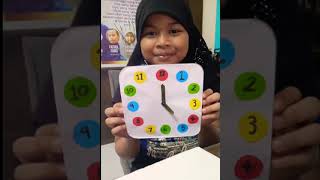 Projek Membuat Jam Analog / Projek Saya / Celik Jam / Matematik Tahun 1 / 1 Bestari SK Wira Jaya