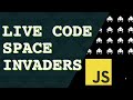 Live Coding Space Invaders using Javascript, HTML, and CSS