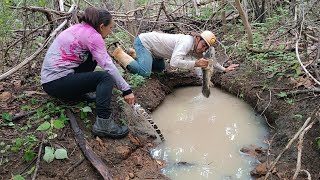 ACHEI UM TESOURO NO MEIO DA MATA POCINHO CHEIO DE PEIXES