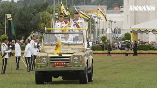 Brunei holds grand parade to mark 78th royal birthday