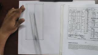 Panelled door  Civil Engg Planning and Drafting KTU  Part 3