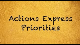 🔴 Actions Express Priorities | A Coach Red Pill video