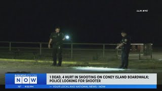NYPD: 1 dead, 4 injured in shooting on Coney Island boardwalk