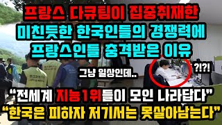 프랑스다큐팀이 찍은 미친듯한 한국인들의 경쟁력