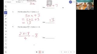 P6 Math Topic: Algebra