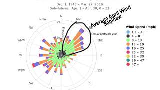 How to read a wind rose chart