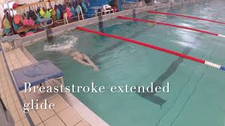 Breaststroke extended glide