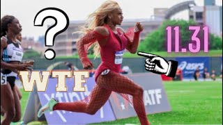 Sha'Carri Richardson Gets Her Back Blown In The 100m! | USATF Championships