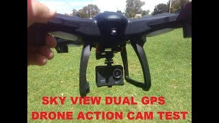 KMART SKY VIEW DUAL GPS DRONE ACTION  CAM TEST