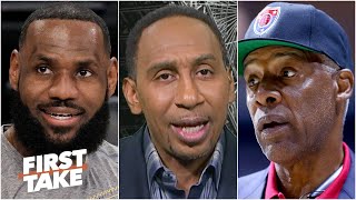 Stephen A. disagrees with Dr. J leaving LeBron off of his top two all-time NBA teams | First Take