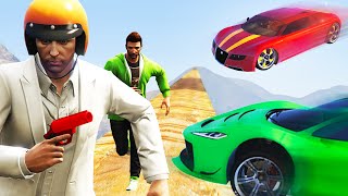 HIT THE SCARED RUNNERS! (GTA 5 Funny Moments)