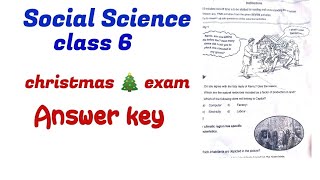 class 6 social science christmas exam question paper 2024 #class6_social_science_christmas_exam_2024