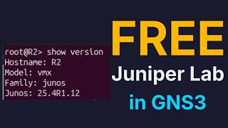 Run FREE Juniper Routers in GNS3 (vJunos Setup Guide)