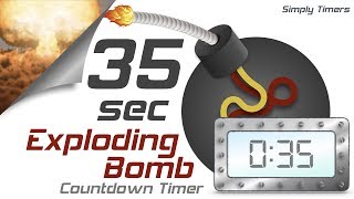 35 sec exploding countdown timer