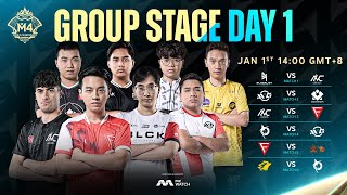 English | M4 Group Stage Day 1 | M4 World Championship