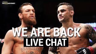WE BACK: McGregor-Poirier 2, Moraes vs. Sandhagen Preview | MMA LIVE CHAT