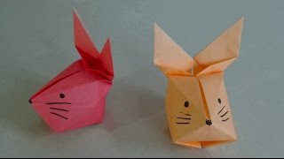 origami【Rabbit face】 3D