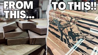 No More River Tables! - Making A Custom Table Out Of 2x6 Redwood