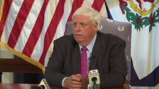 Gov. Justice Holds Press Conference