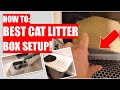 HOW TO: BEST CAT LITTER BOX SETUP! - EVER!