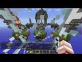 minecraft 如果整個空島都是【幸運方塊】😂 世界最ＯＰ的【幸運戰爭】 4張地圖⭐歐氣來襲⭐ 全字幕