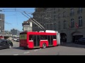 trolleybuses on the main station bern