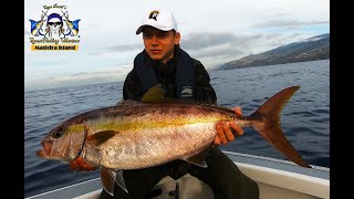 4 Trophy Greater Amberjack, 1 Red Snapper + a surprise! Action packed Fishing,  Madeira Island.