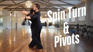 Natural Pivots and Spin Turn in Waltz | Ballroom Dance Tutorial