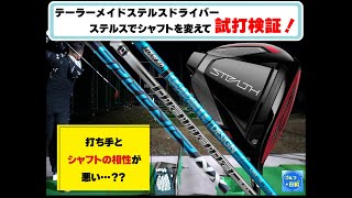 テーラーメイド「ステルス」をカスタムシャフト別に試打！