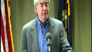 Governor Snyder speaks about Detroit