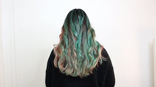 CIELO COLOR | BALAYAGE MULTICOLOR (Coral y Turquesa)