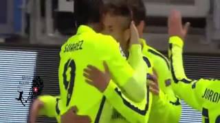 Luis Suárez Goal vs Manchester City vs FC Barcelona 1 2