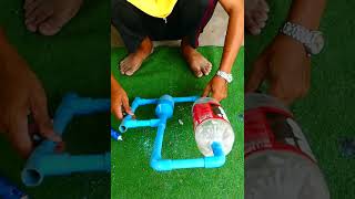 king idea.pressure bottle connect pvc pipe big to small  many people know this!