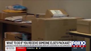 What to do if you receive someone else's package?