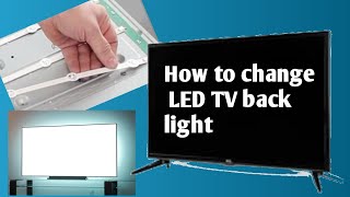 LCD LED TV Backlight repair - Replace or Repair LED TV Backlight strips #ledtvrepair #moontech544