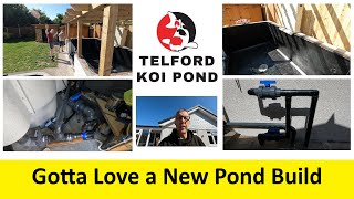 T.K.P.  Telford Koi Pond - Video 109 – Gotta Love a New Pond Build.