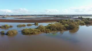 Newark on Trent Flooding 2019 Drone Shots Fimi X8 Drone in 4K