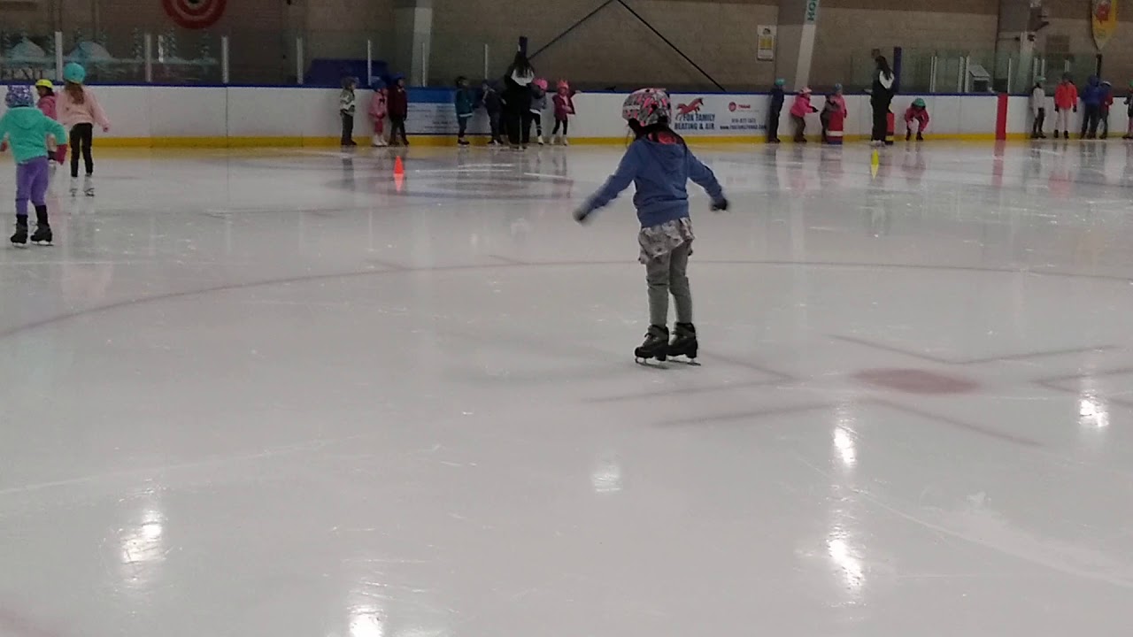 Ice Skating Lesson. February 28, 2020.. P2... - YouTube