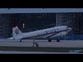 rare bell geospace douglas dc 3 basler bt 67 turbo 67 evening landing split airport spu ldsp