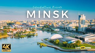 Minsk, Belarus 🇧🇾 in 4K Video by Drone ULTRA HD - Flying over Minsk, Belarus