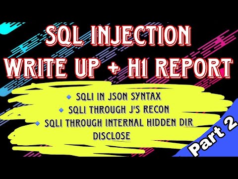 Sql Injection | Bug Bounty Series | 200+ Writeup | 100+ H1 Report ...