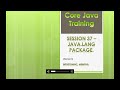 Core Java Training || JAVA.LANG PACKAGE