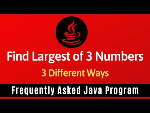 How do you find the maximum of three numbers in Java?