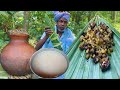 PIG MEAT ROAST WITH RICE WINE | Rice beer In Tribal Cooking Traditions | village cooking