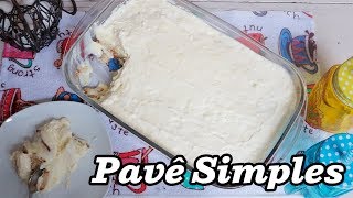 Pavê de Bolacha Maisena Simples e Fácil