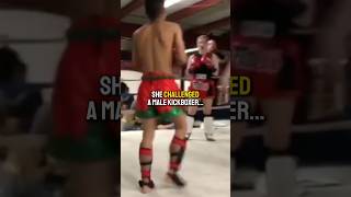 She Challenged A MALE Kickboxer… 🥊