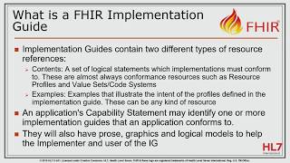 Introduction - FHIR Implementation Guide Creation Training